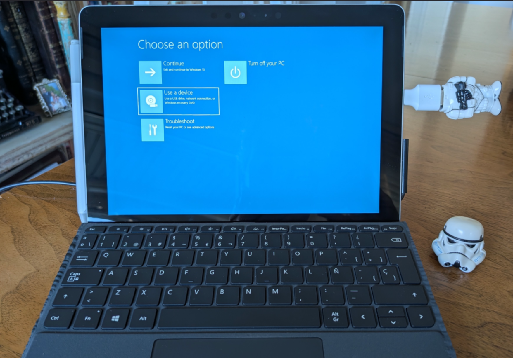 Boot from the USB already